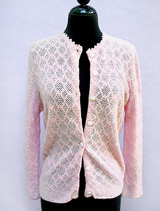 Posh Vintage: Sweaters: 60S DALTON CASHMERE CROCHET