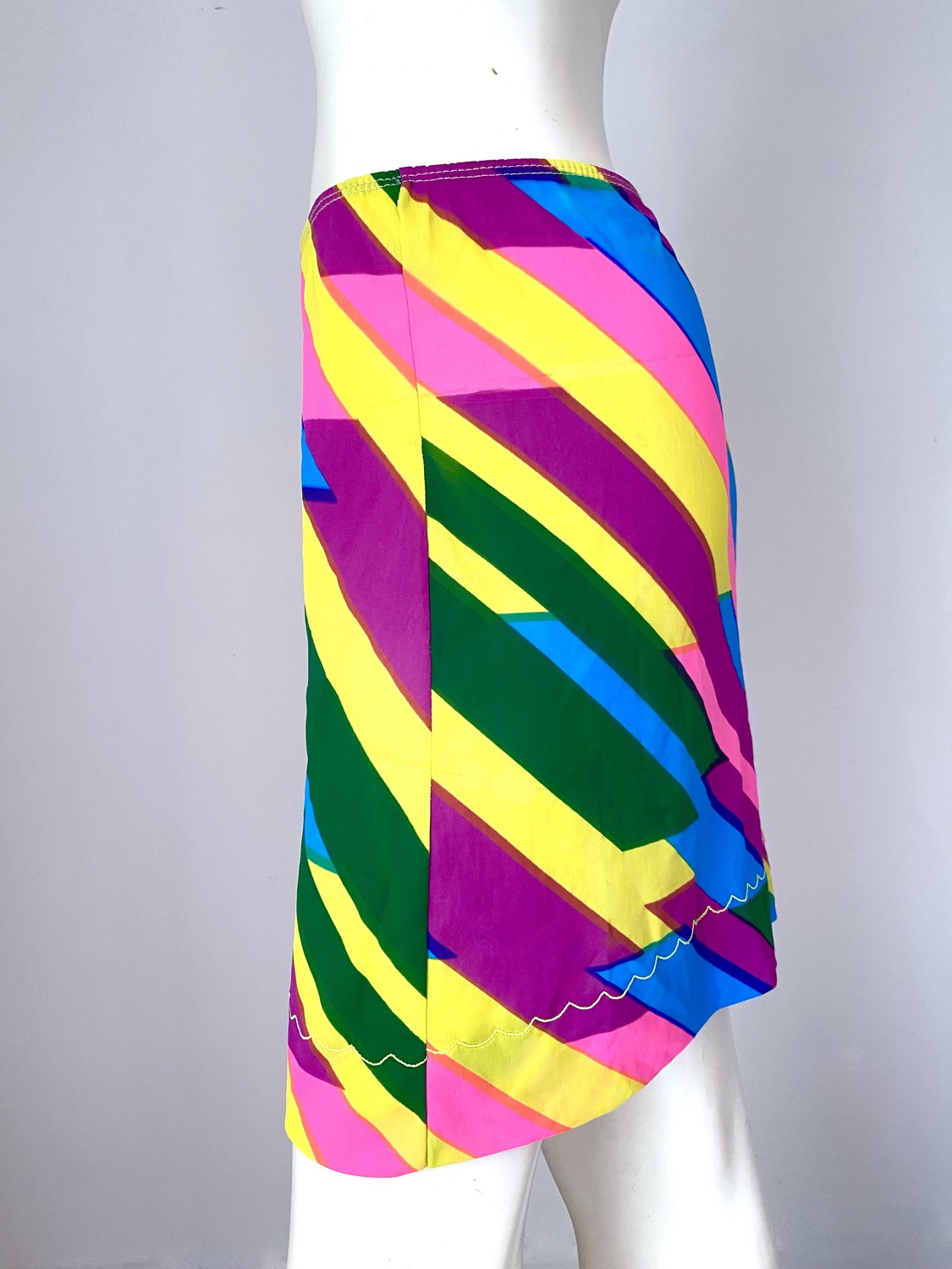 60S POP ART  SLIP SKIRT 2